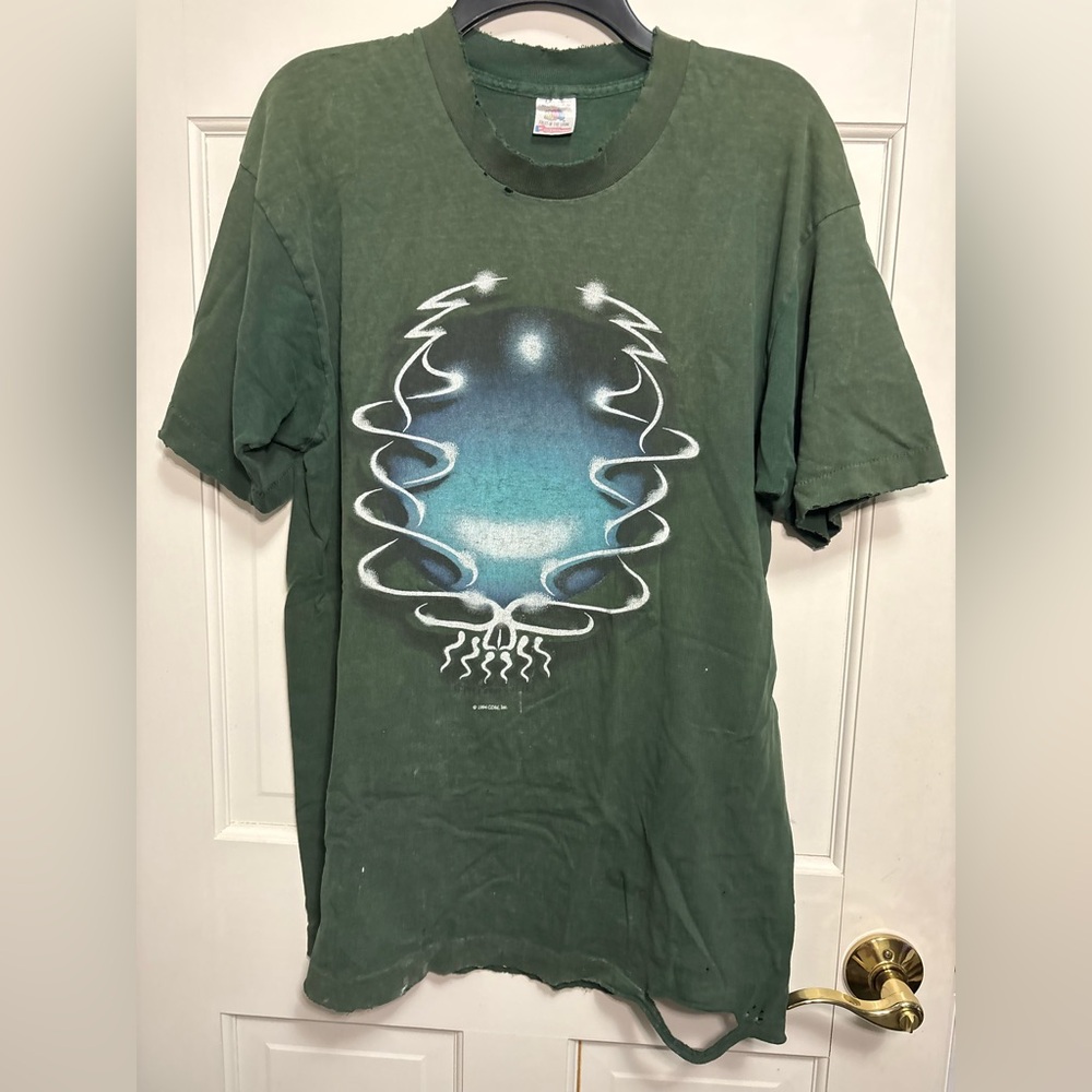 Vintage 1994 Grateful Dead UFO Marc Almer T-shirt thrashed